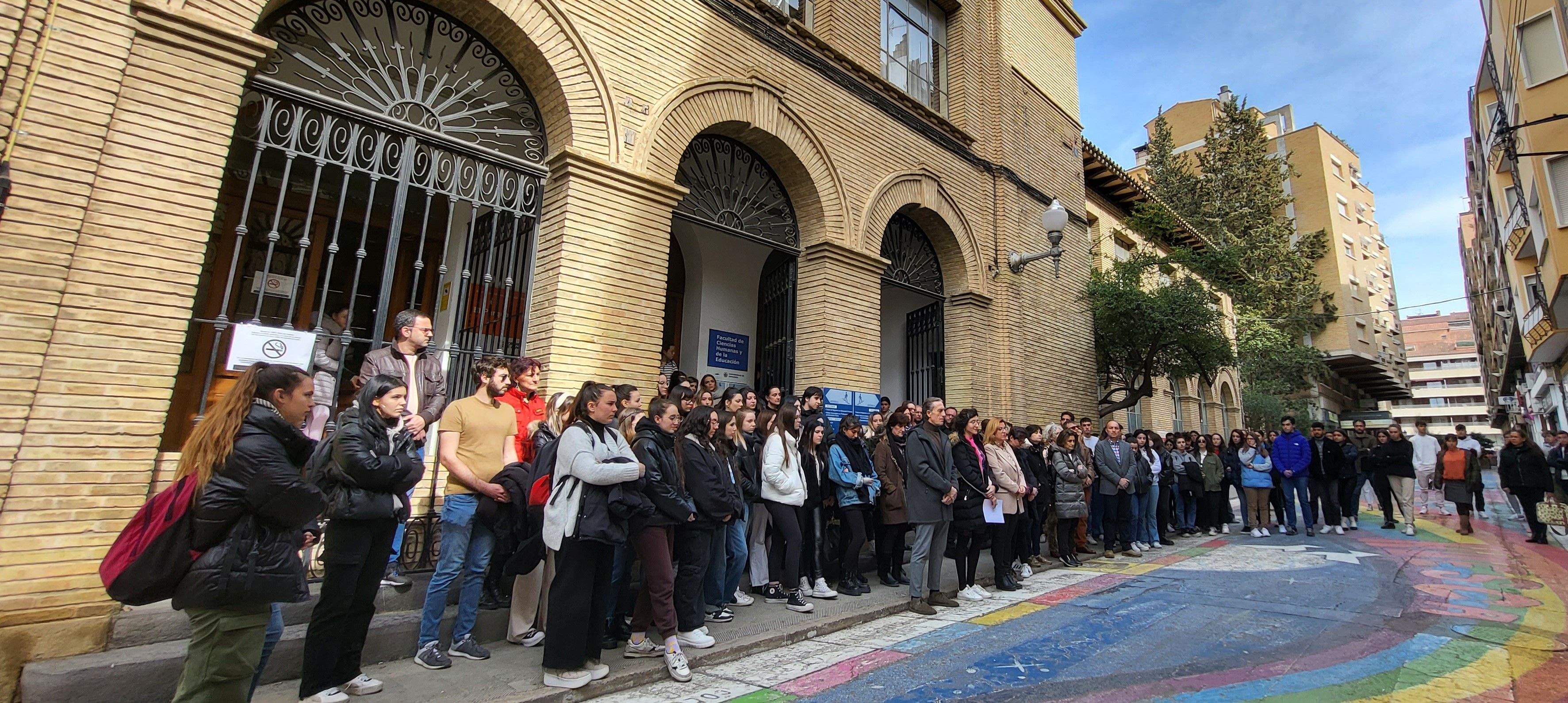 Imagen tomada en 2023, del 8M en el Campus de Huesca. Foto Myriam Martínez