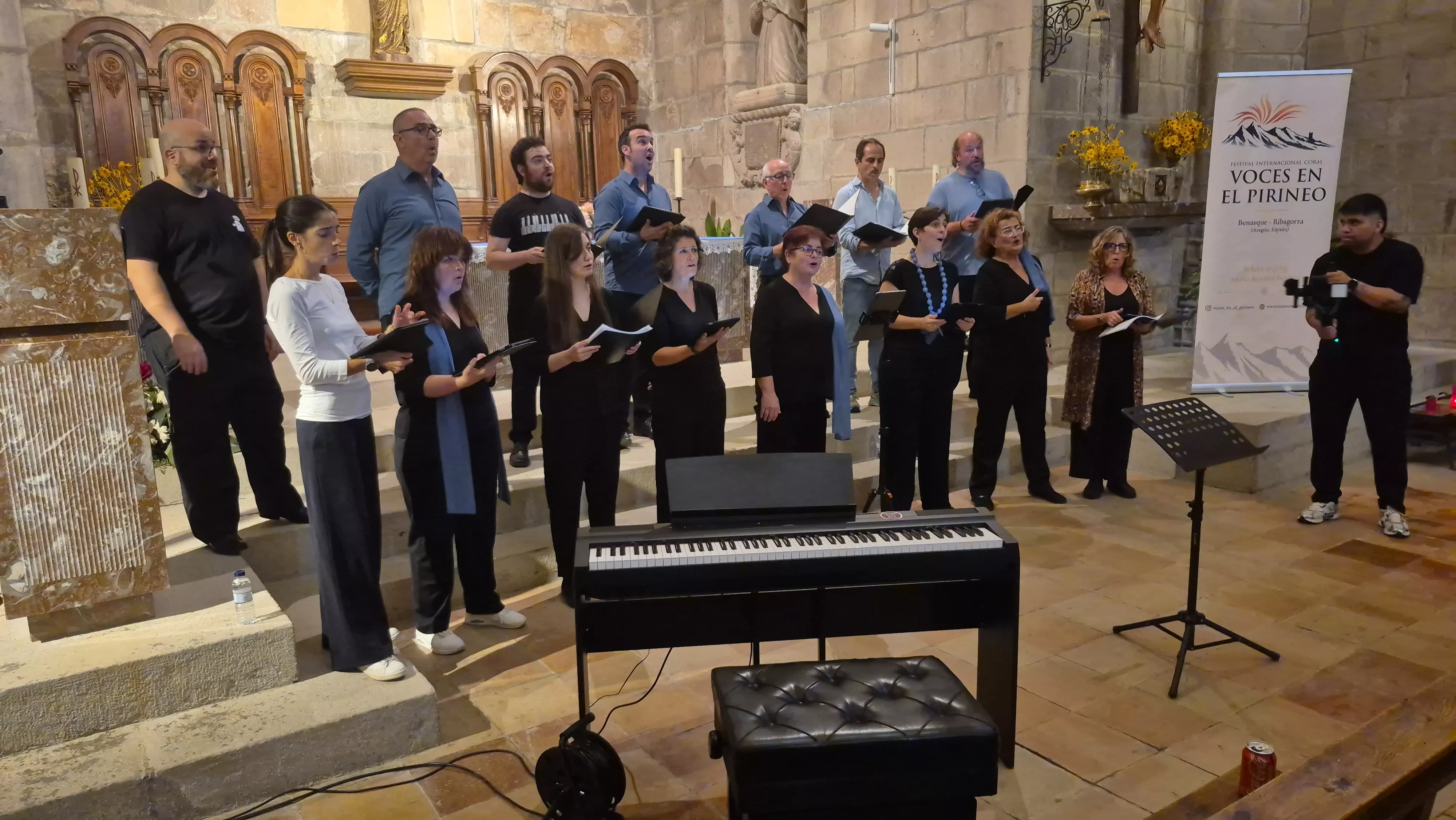 Teselas Ensemble Vocal. Primera edición de Voces en el Pirineo. Foto Myriam Martínez