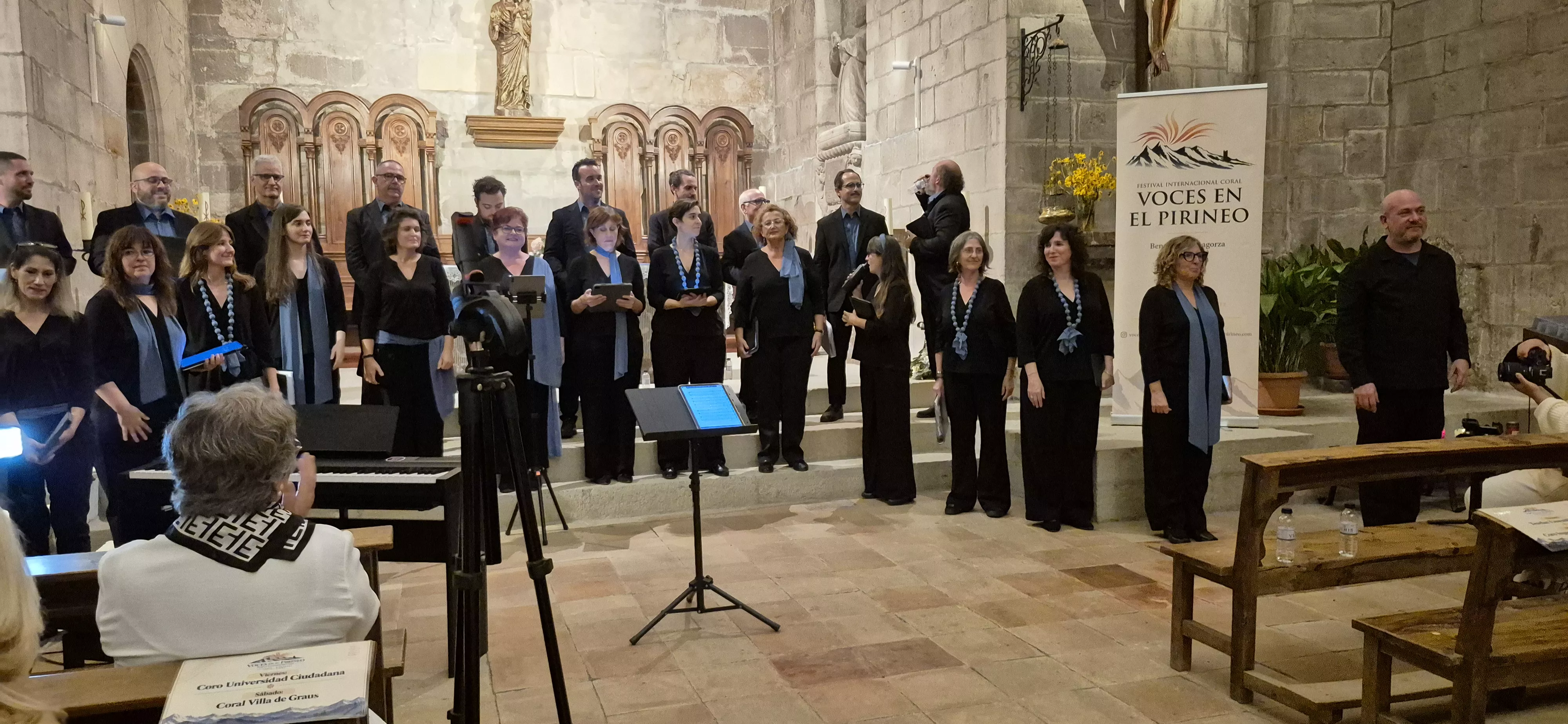 Teselas Ensemble Vocal. Primera edición de Voces en el Pirineo. Foto Myriam Martínez
