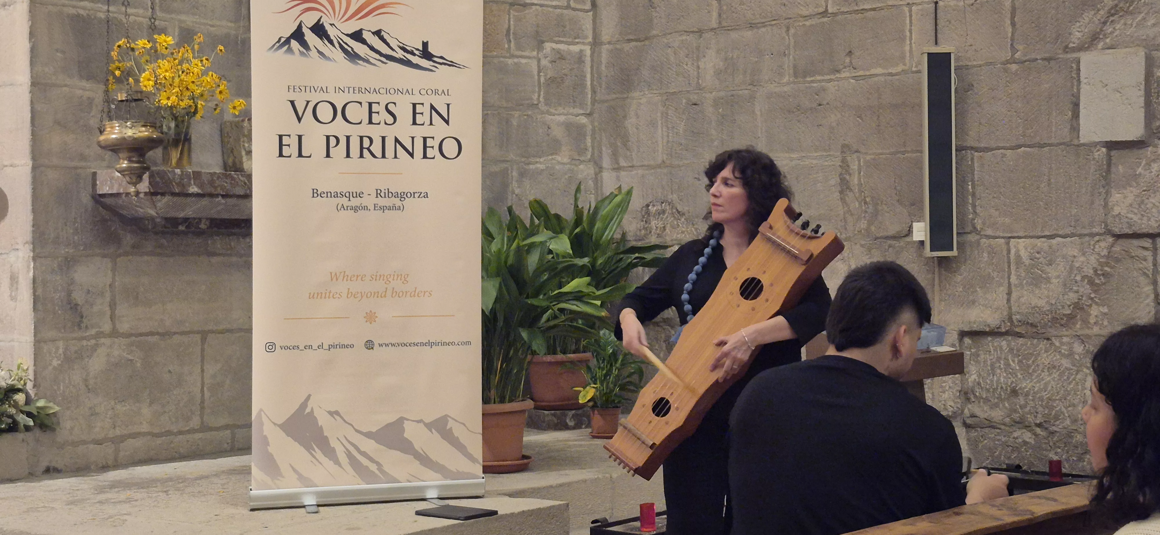 Teselas Ensemble Vocal. Primera edición de Voces en el Pirineo. Foto Myriam Martínez