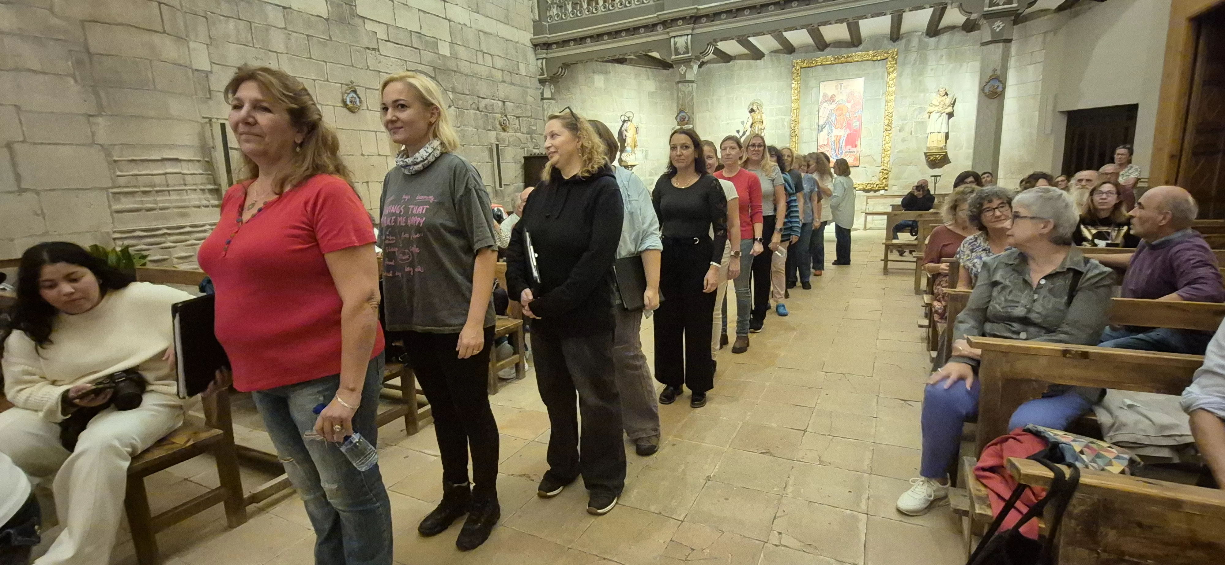 Coro Te Deum Adoramus. Primera edición de Voces en el Pirineo. Foto Myriam Martínez