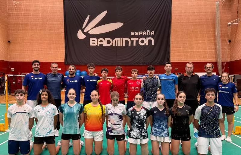 Hugo Gállego y Emma Nievedes en la concentración Sub-17 de esta semana en Madrid. Foto: FESBA