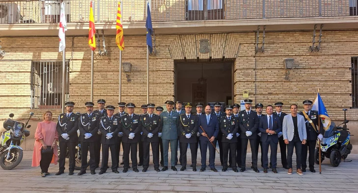 Celebración de la Policía Local de Barbastro de la festividad de los Ángeles Custodios