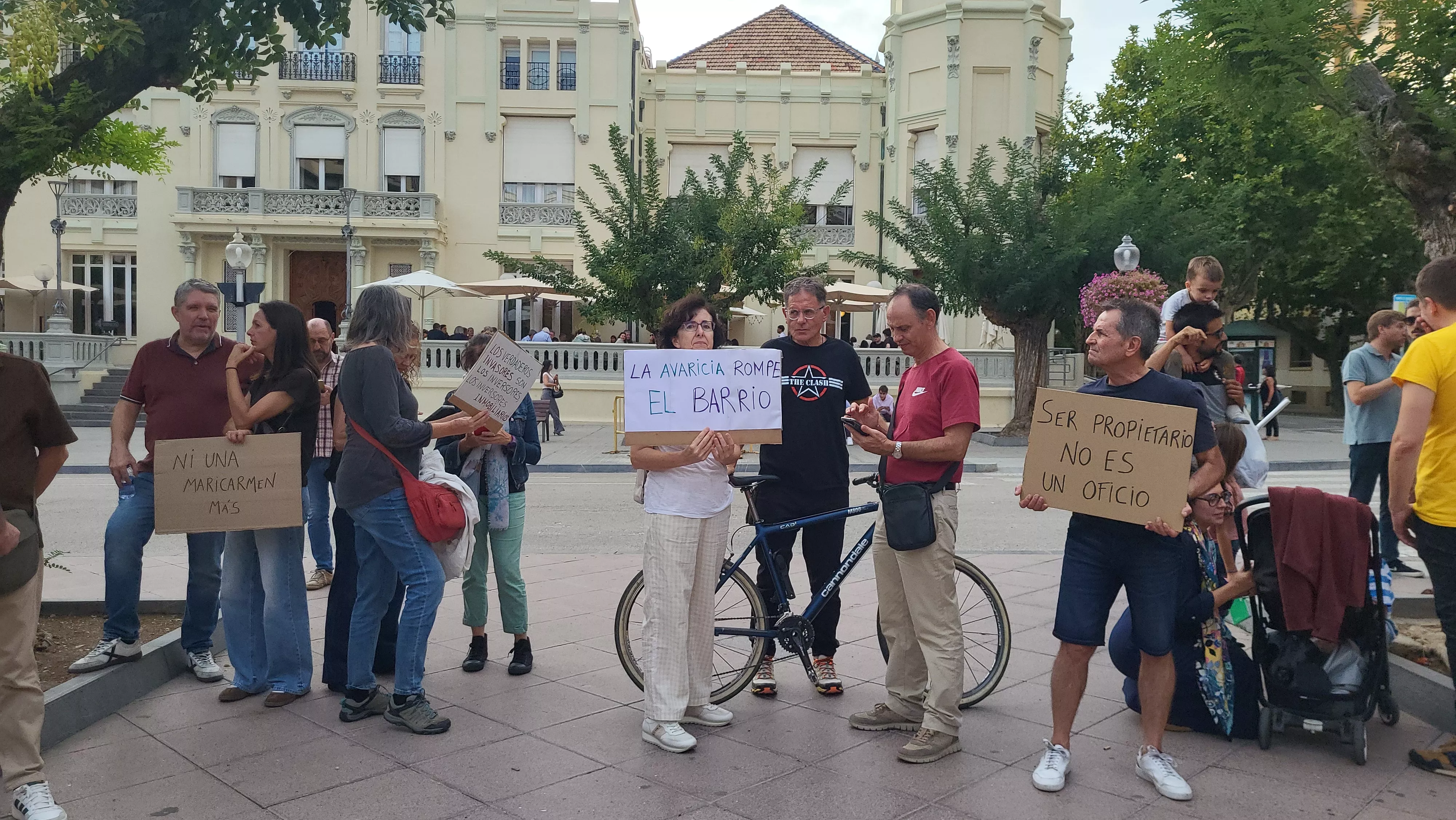Protesta por la vivienda en Huesca. Foto Mercedes Manterola