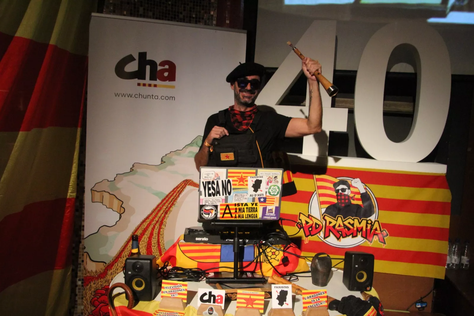 Celebración en Huesca del 40 aniversario de CHA. Foto Carlos Neofato