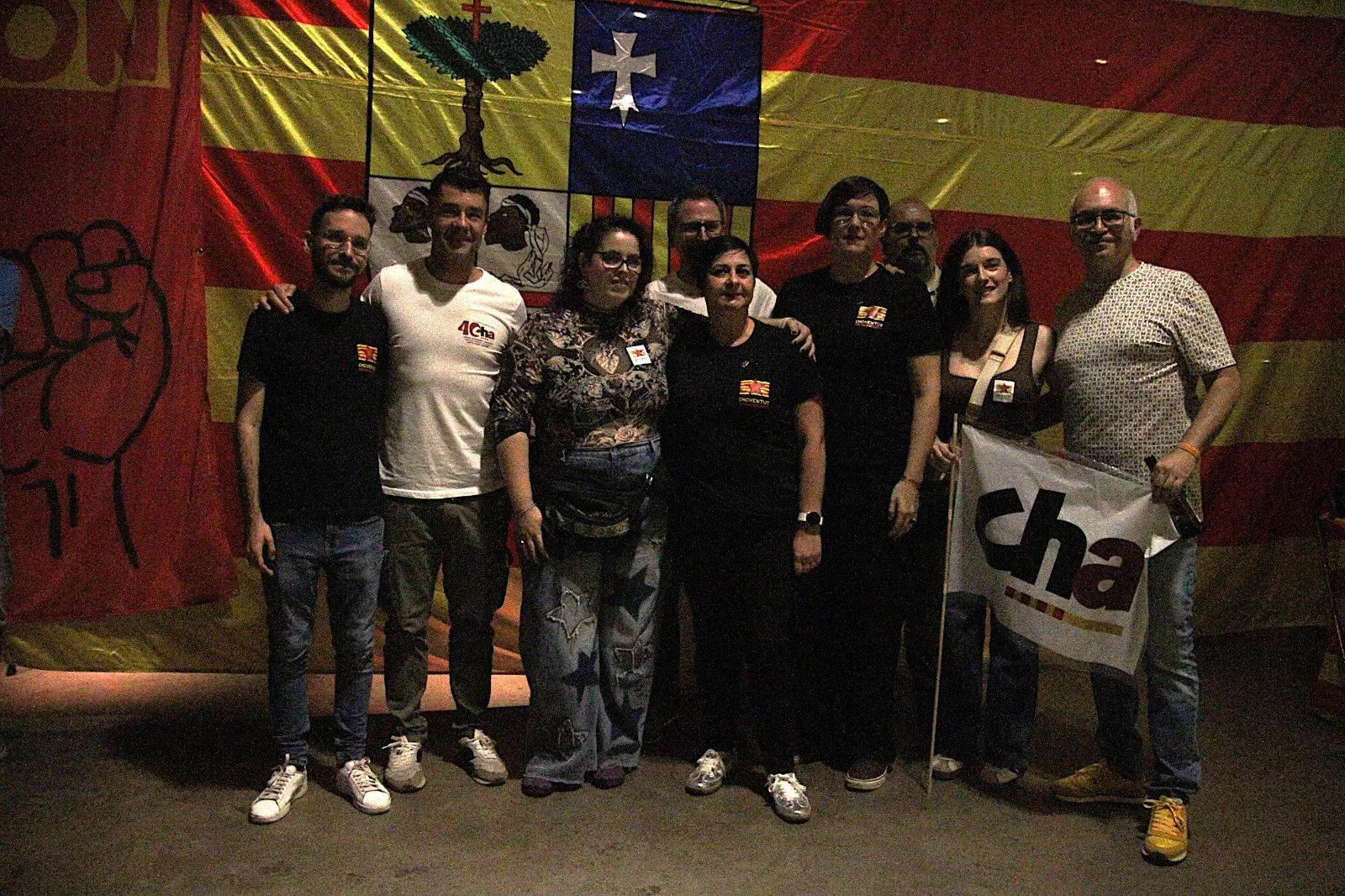 Celebración en Huesca del 40 aniversario de CHA. Foto Carlos Neofato