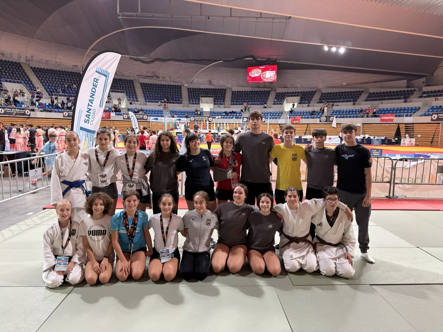 Representación del Club Judo Huesca en Cantabria