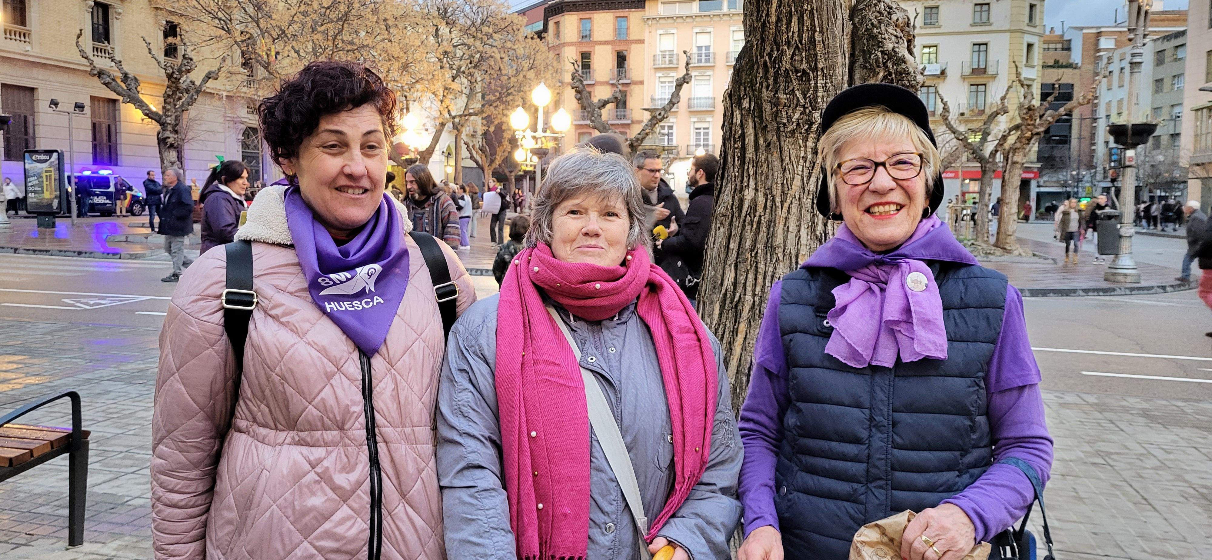 Manifestación por el 8M en Huesca. Foto: Mercedes Manterola