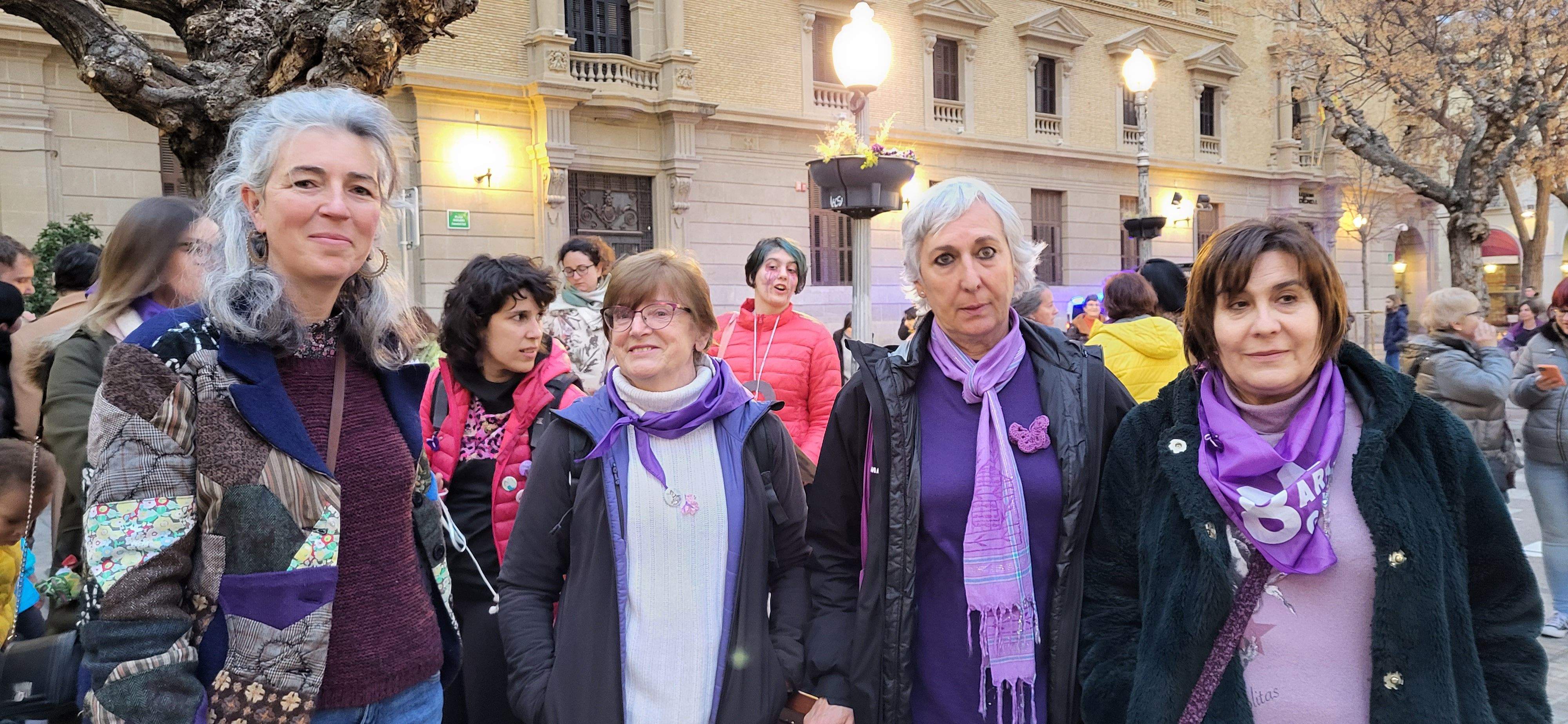 Manifestación por el 8M en Huesca. Foto: Mercedes Manterola