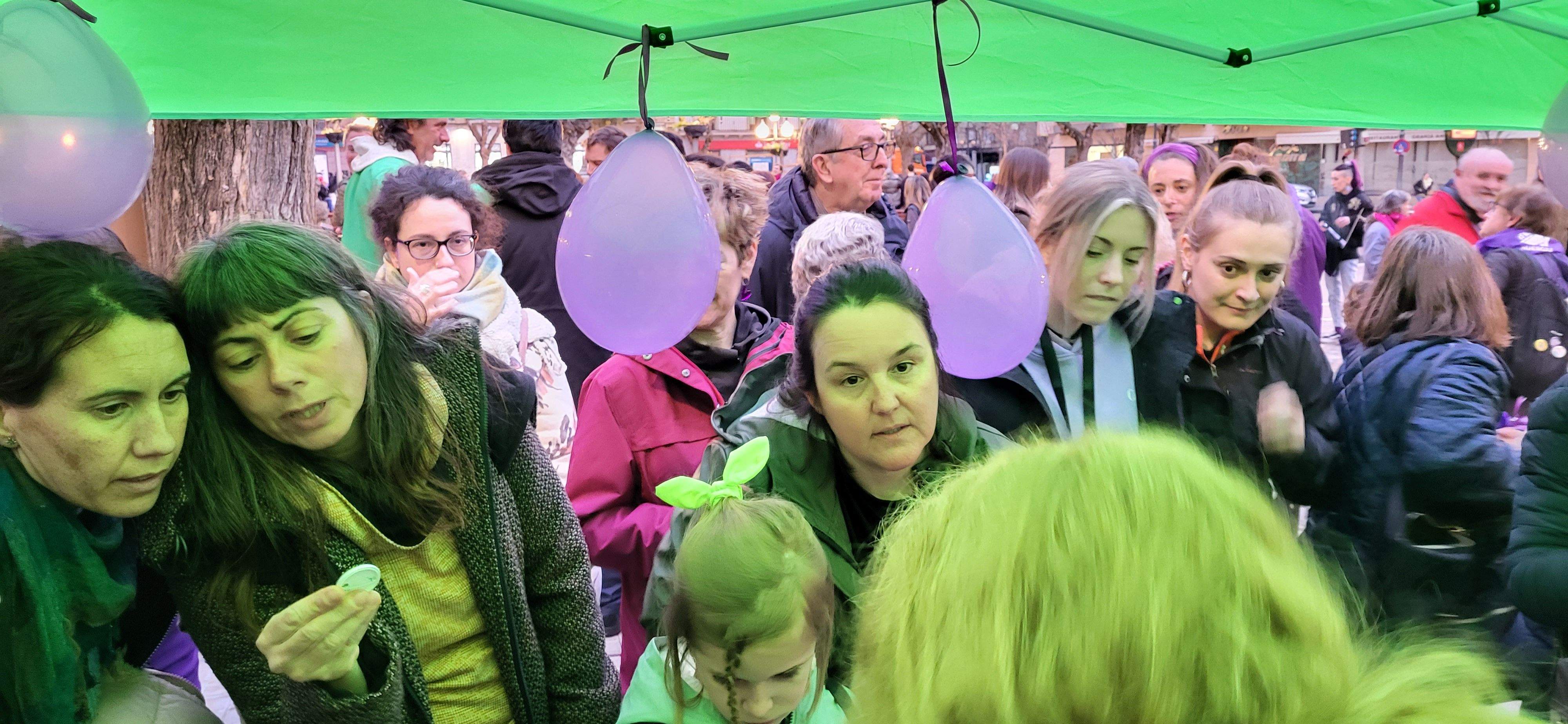Manifestación por el 8M en Huesca. Foto: Mercedes Manterola