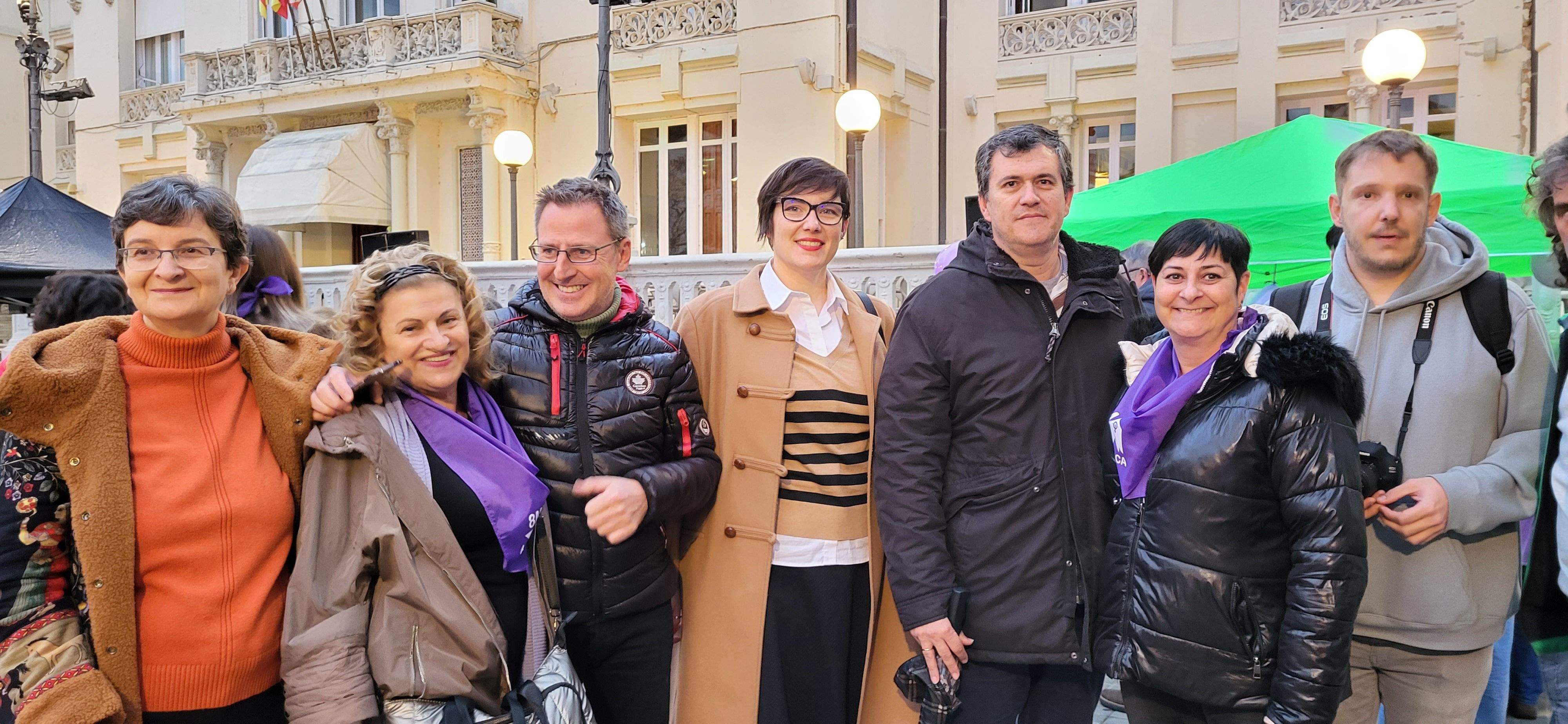 Manifestación por el 8M en Huesca. Foto: Mercedes Manterola