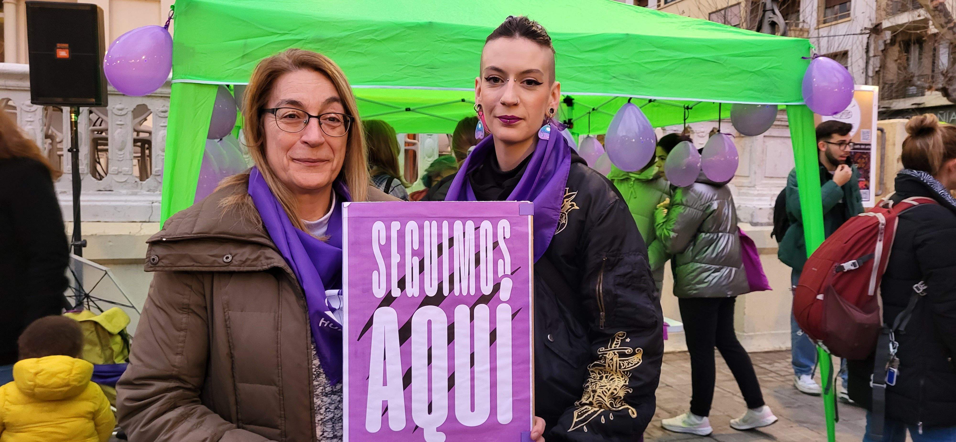 Manifestación por el 8M en Huesca. Foto: Mercedes Manterola