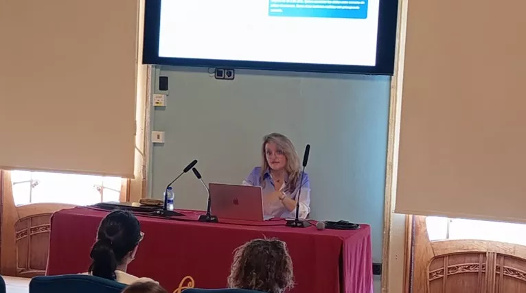 Beatriz Casalod en la Semana del Comercio de Huesca