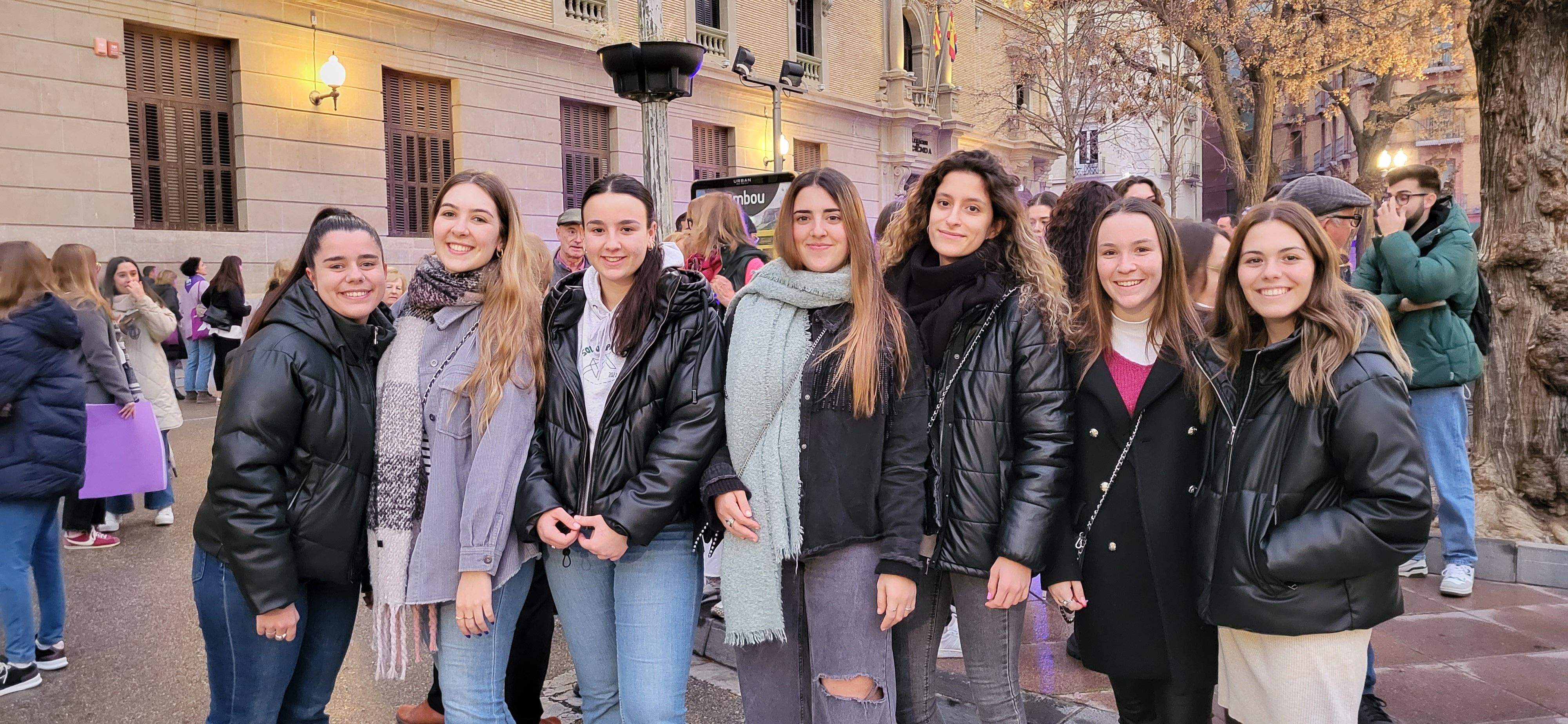 Manifestación por el 8M en Huesca. Foto: Mercedes Manterola