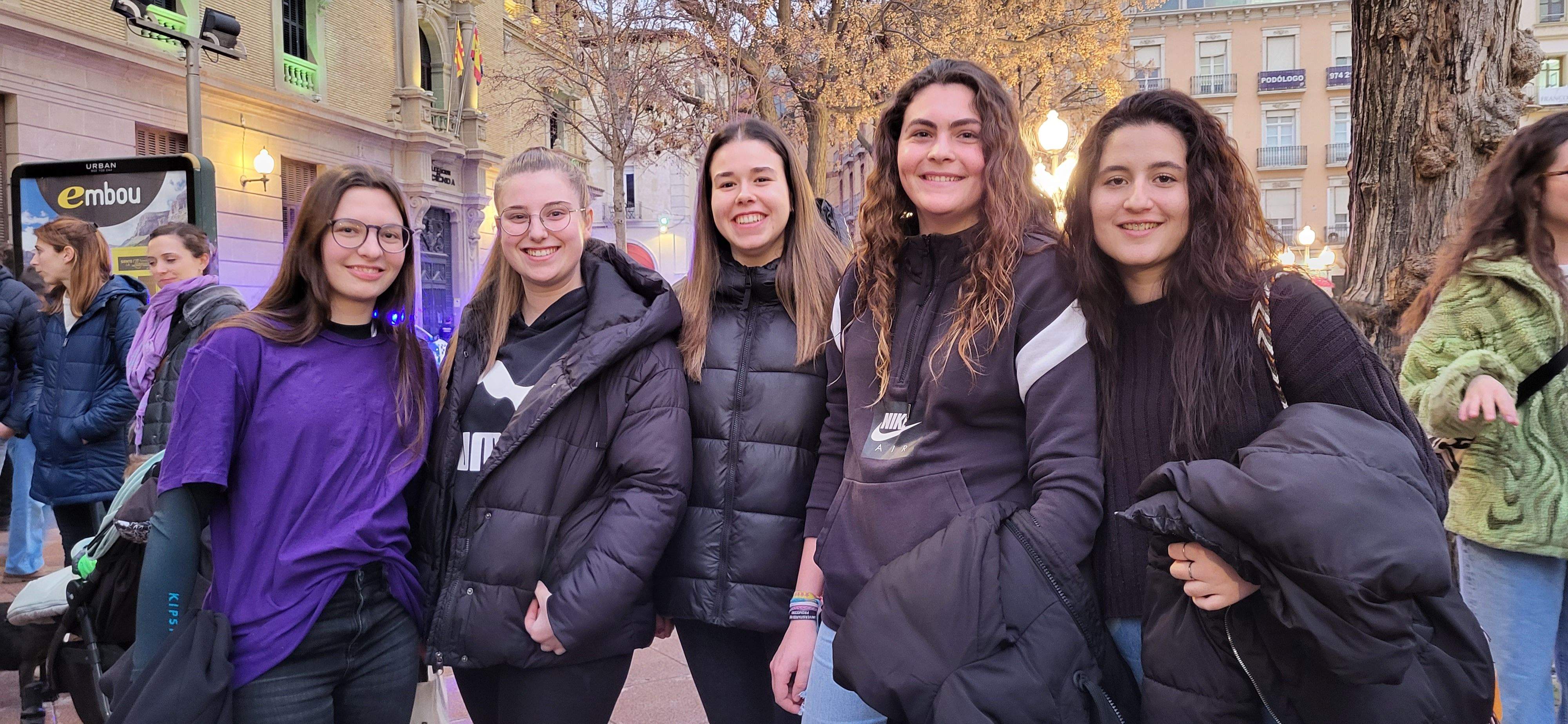 Manifestación por el 8M en Huesca. Foto: Mercedes Manterola