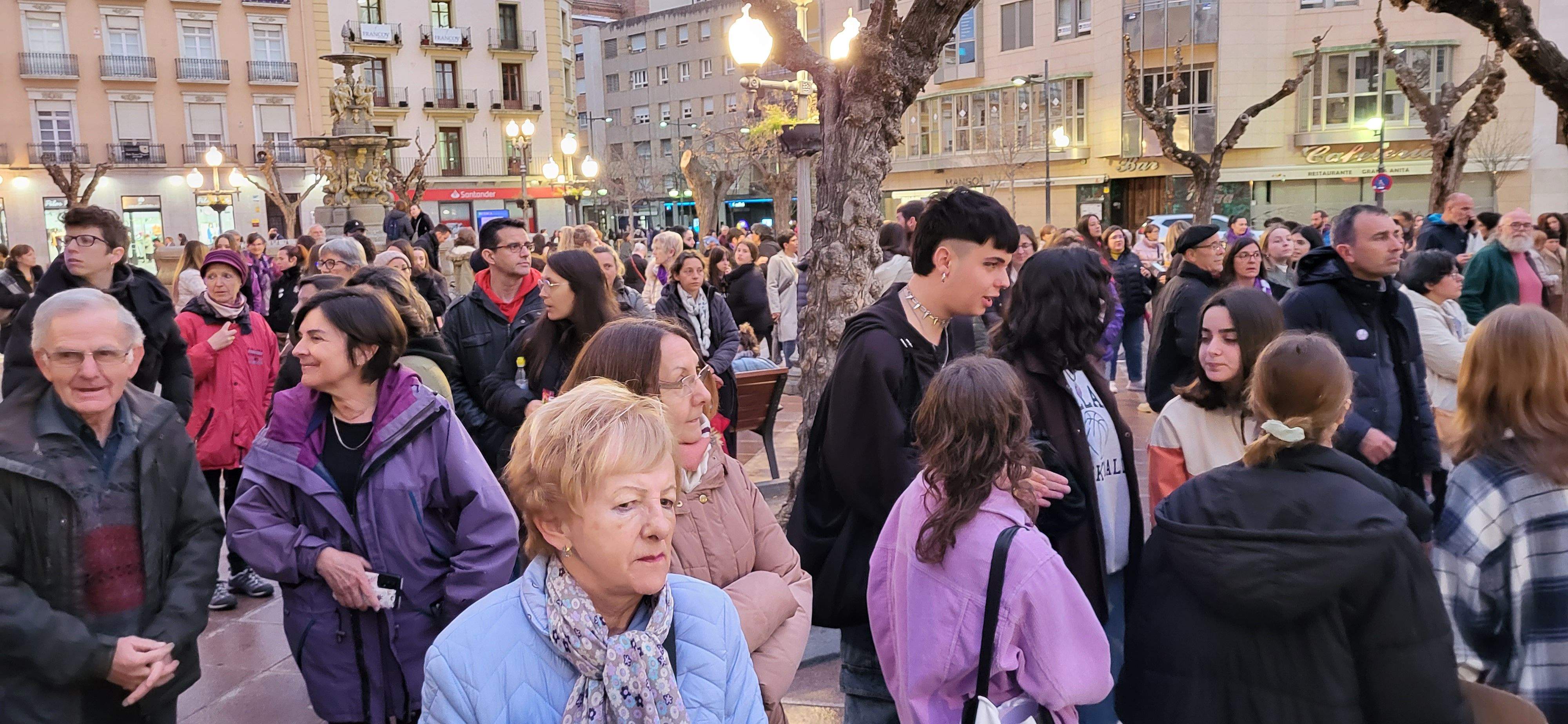 Manifestación por el 8M en Huesca. Foto: Mercedes Manterola