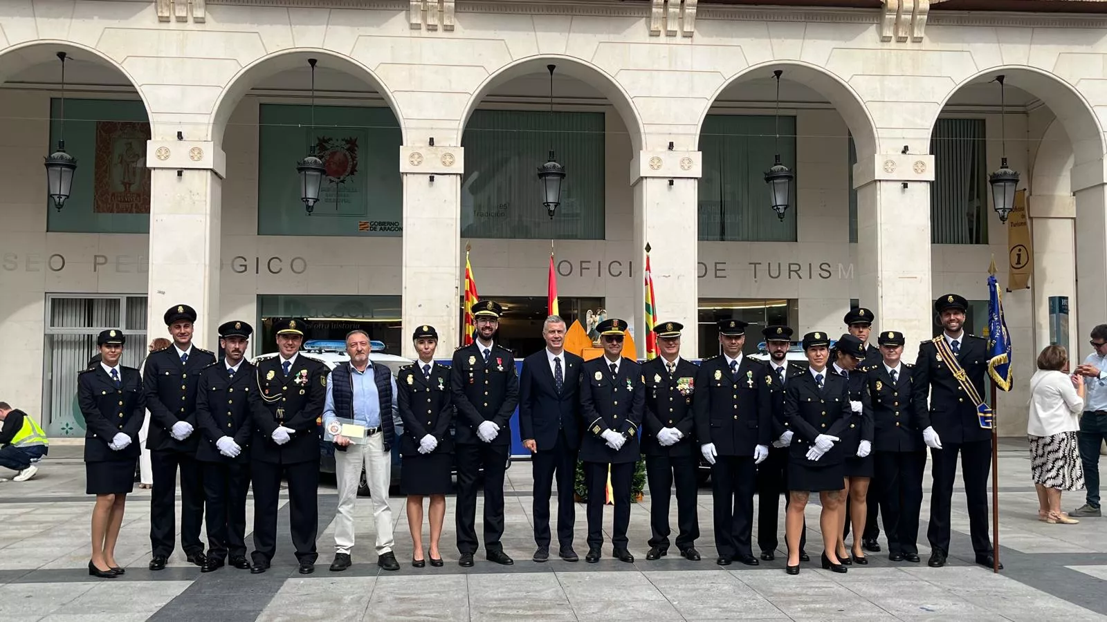 Celebración del Día de la Policía Nacional en Huesca. Foto Mercedes Manterola