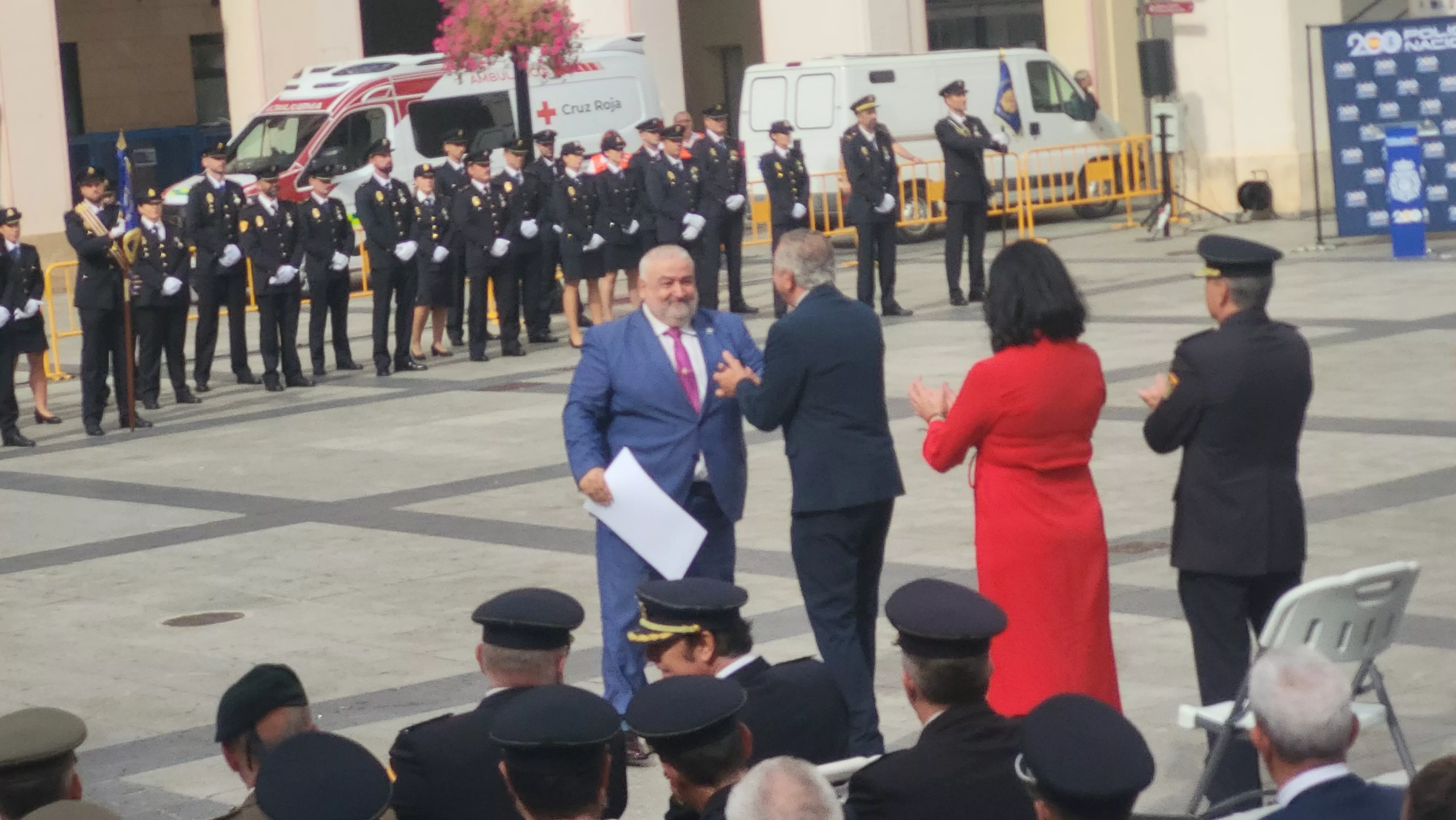 Celebración del Día de la Policía Nacional en Huesca. Foto Mercedes Manterola