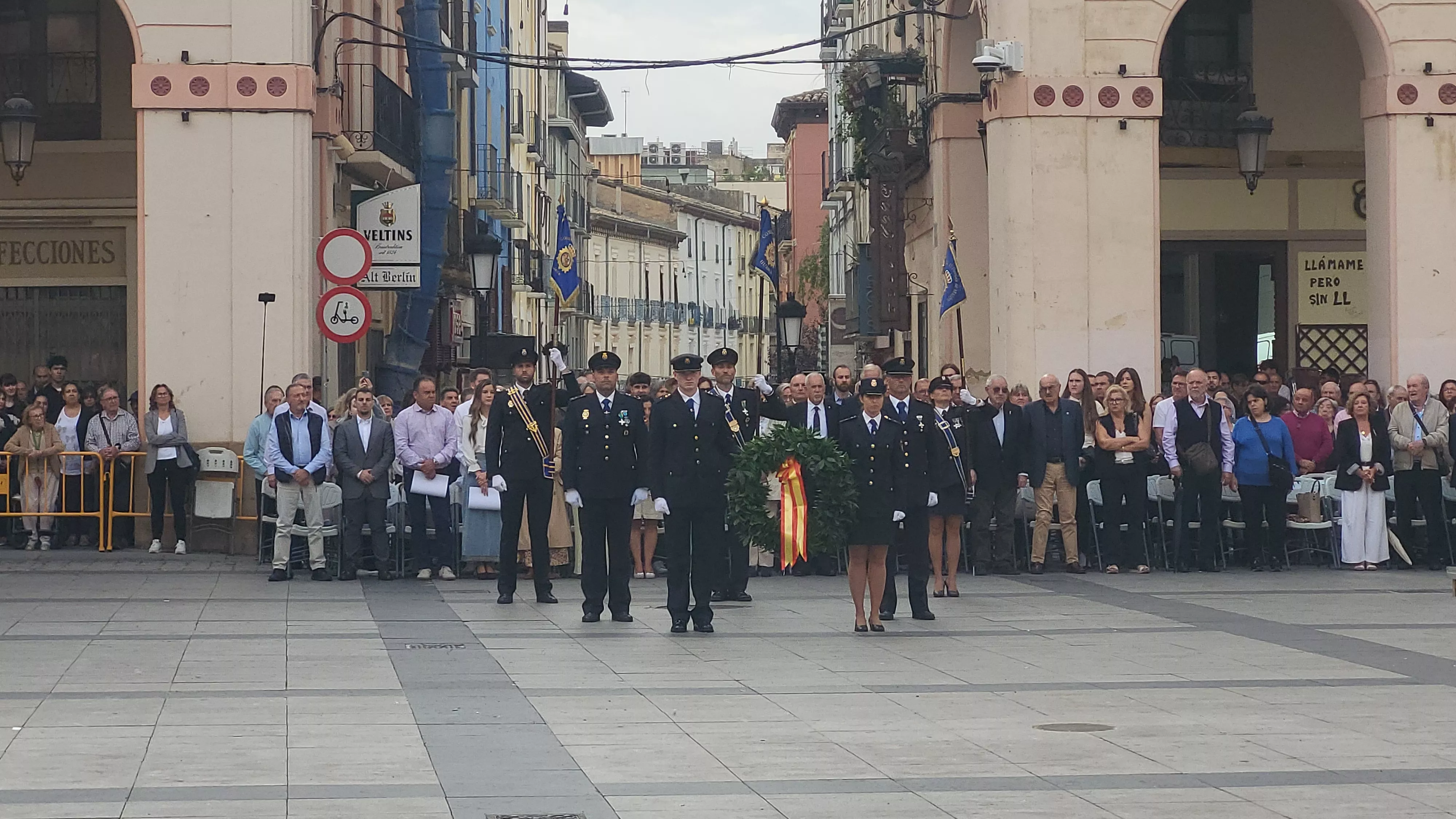 Celebración del Día de la Policía Nacional en Huesca. Foto Mercedes Manterola