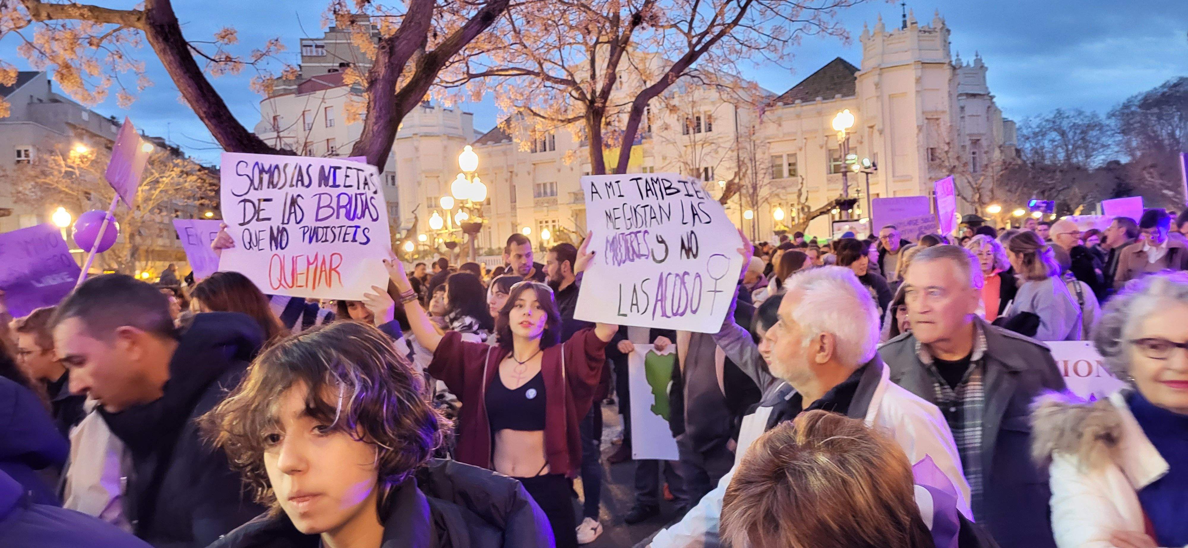 Manifestación por el 8M en Huesca. Foto: Mercedes Manterola