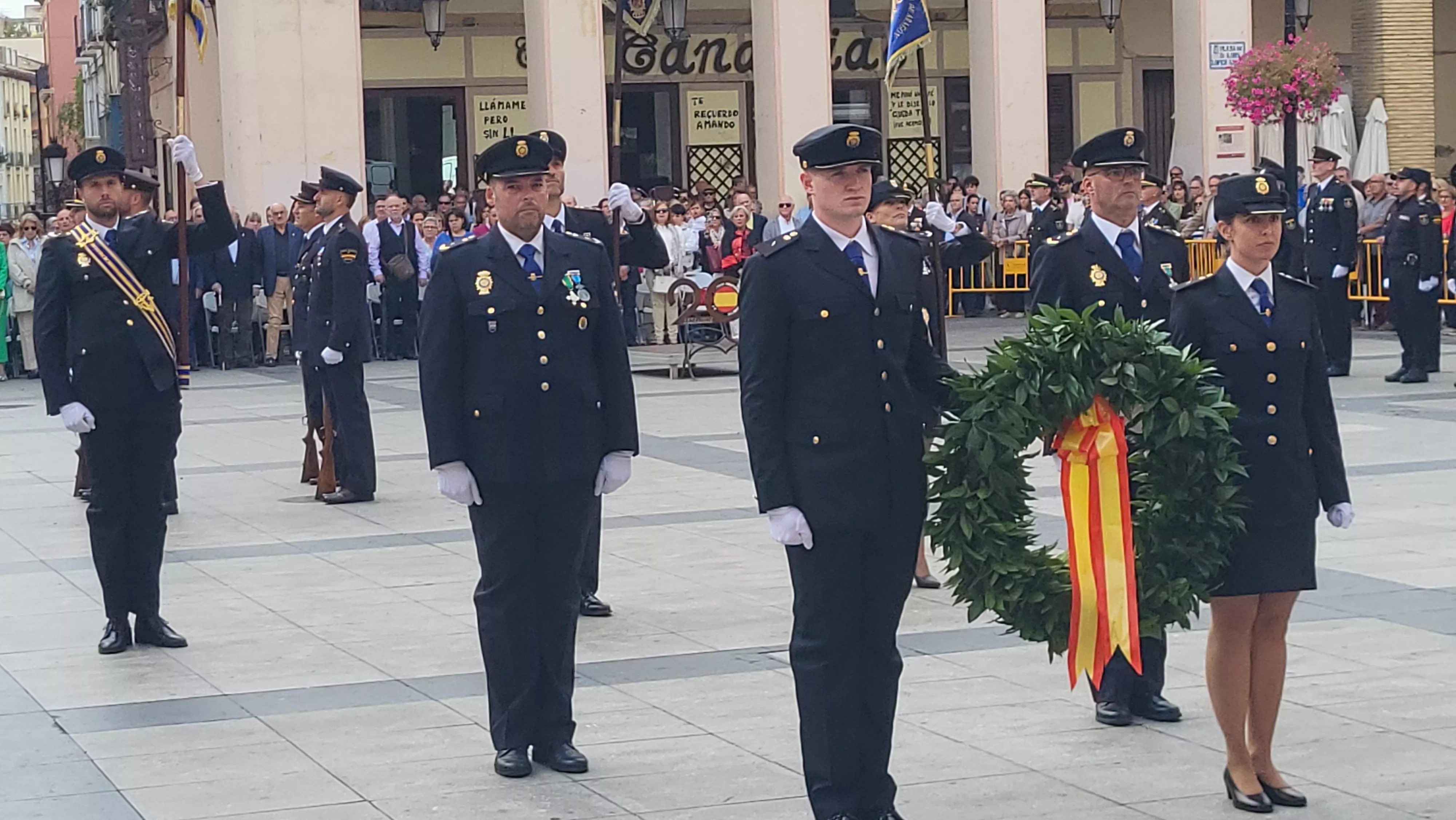 Celebración del Día de la Policía Nacional en Huesca. Foto Mercedes Manterola