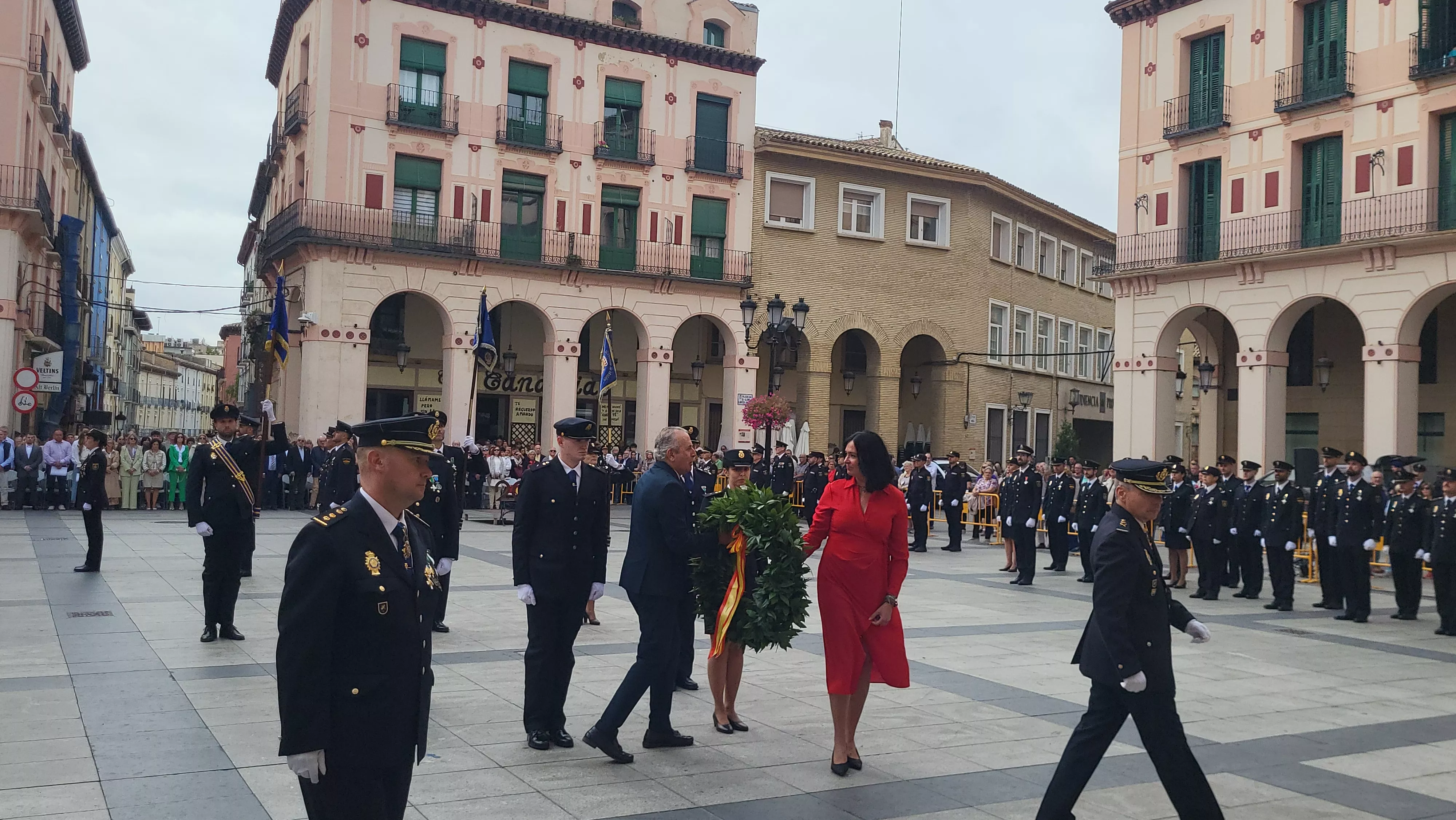 Celebración del Día de la Policía Nacional en Huesca. Foto Mercedes Manterola