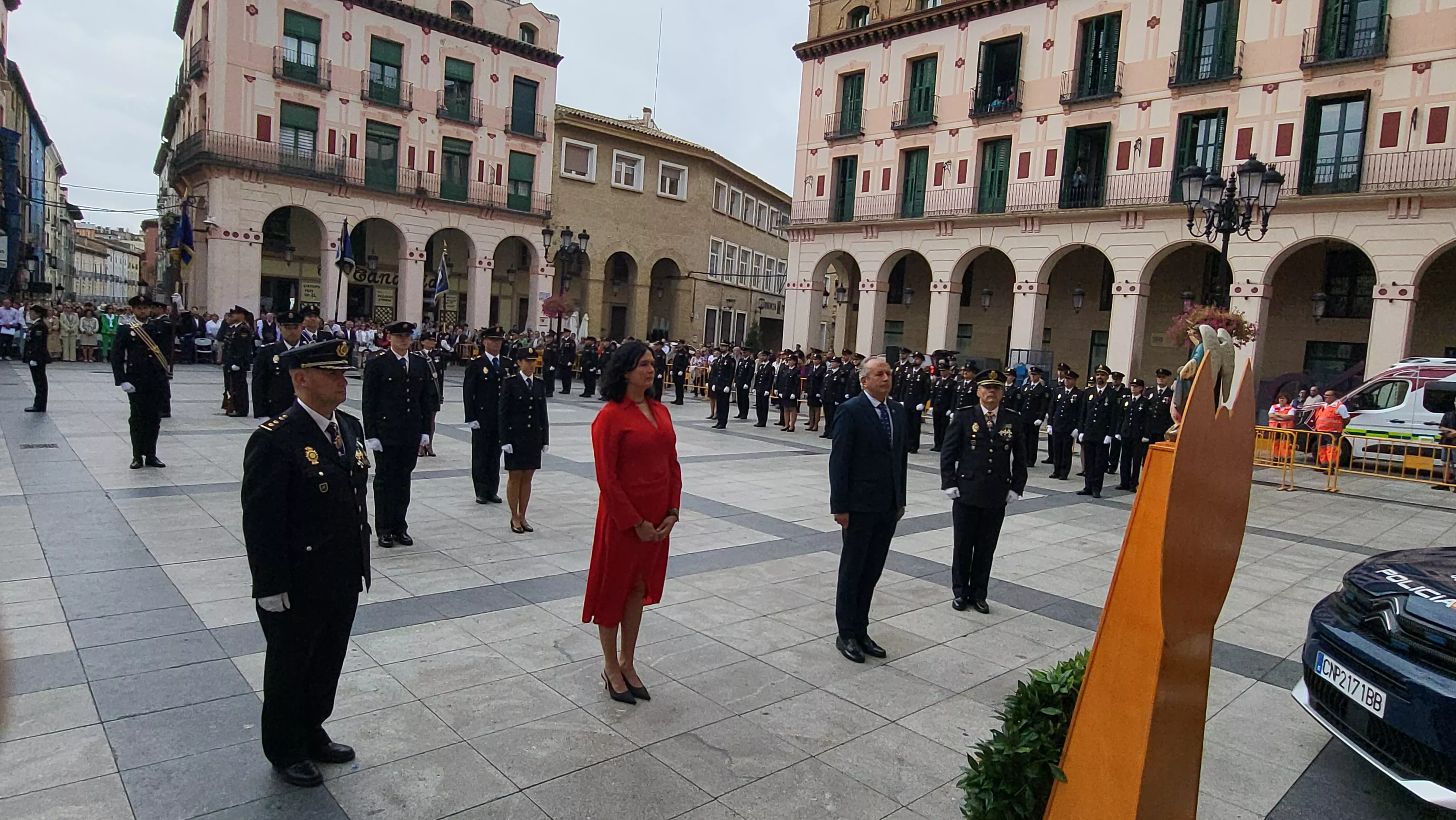 Celebración del Día de la Policía Nacional en Huesca. Foto Mercedes Manterola