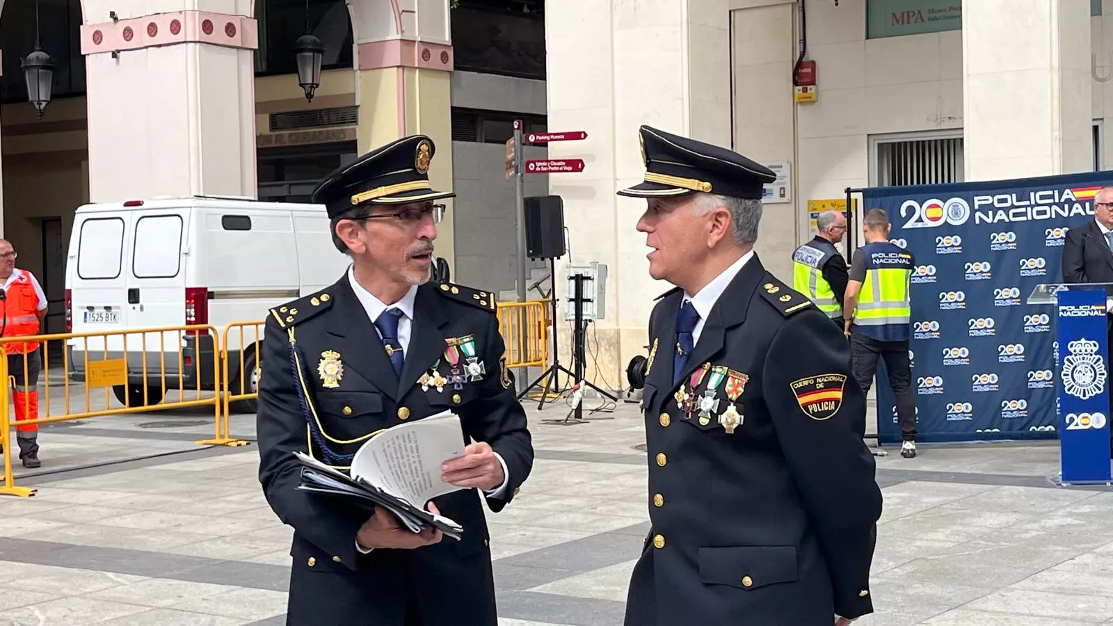 Celebración del Día de la Policía Nacional en Huesca. Foto Mercedes Manterola