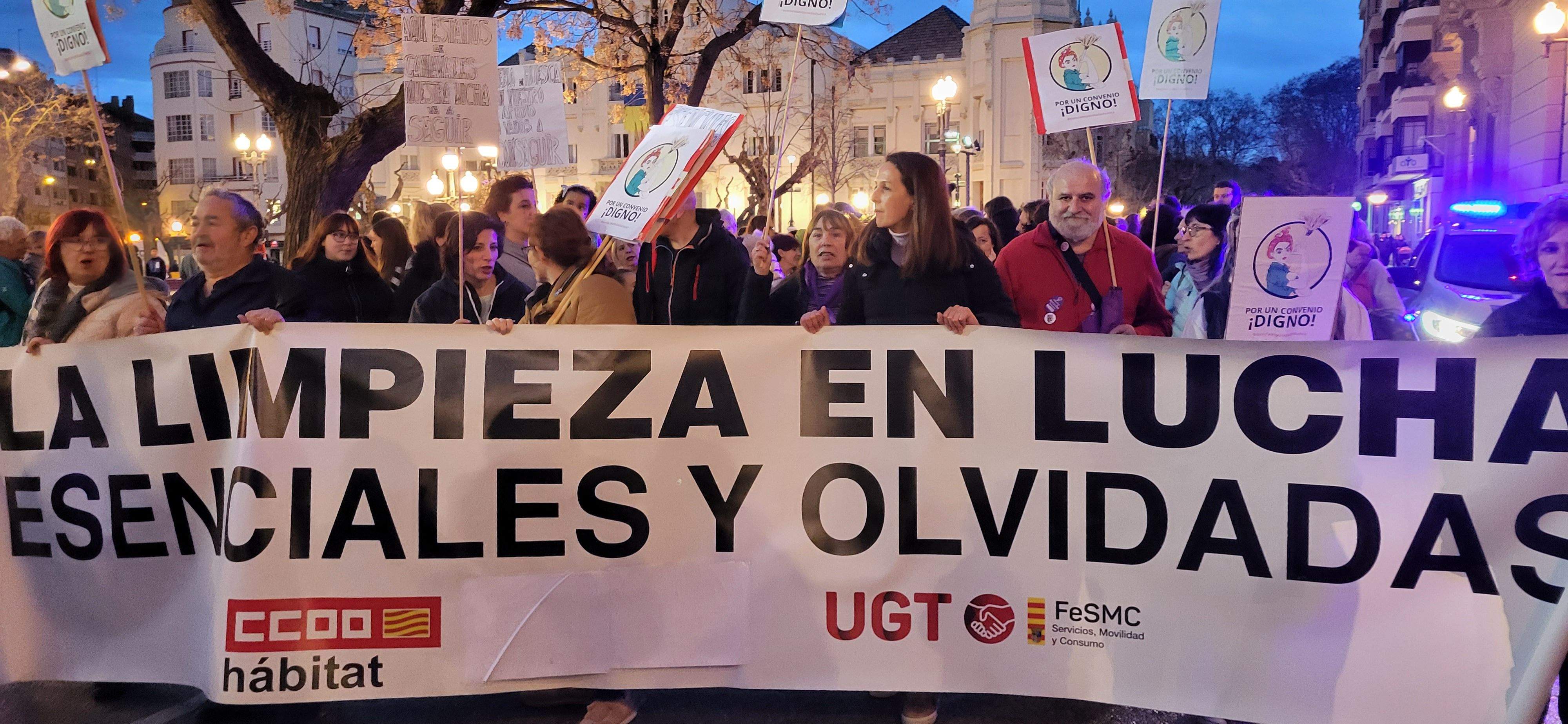 Manifestación por el 8M en Huesca. Foto: Mercedes Manterola