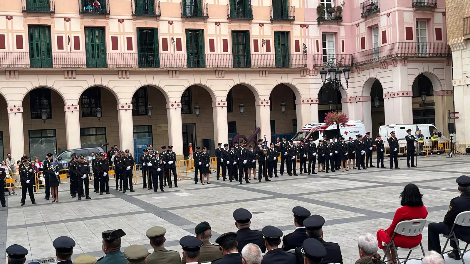 Celebración del Día de la Policía Nacional en Huesca. Foto Mercedes Manterola