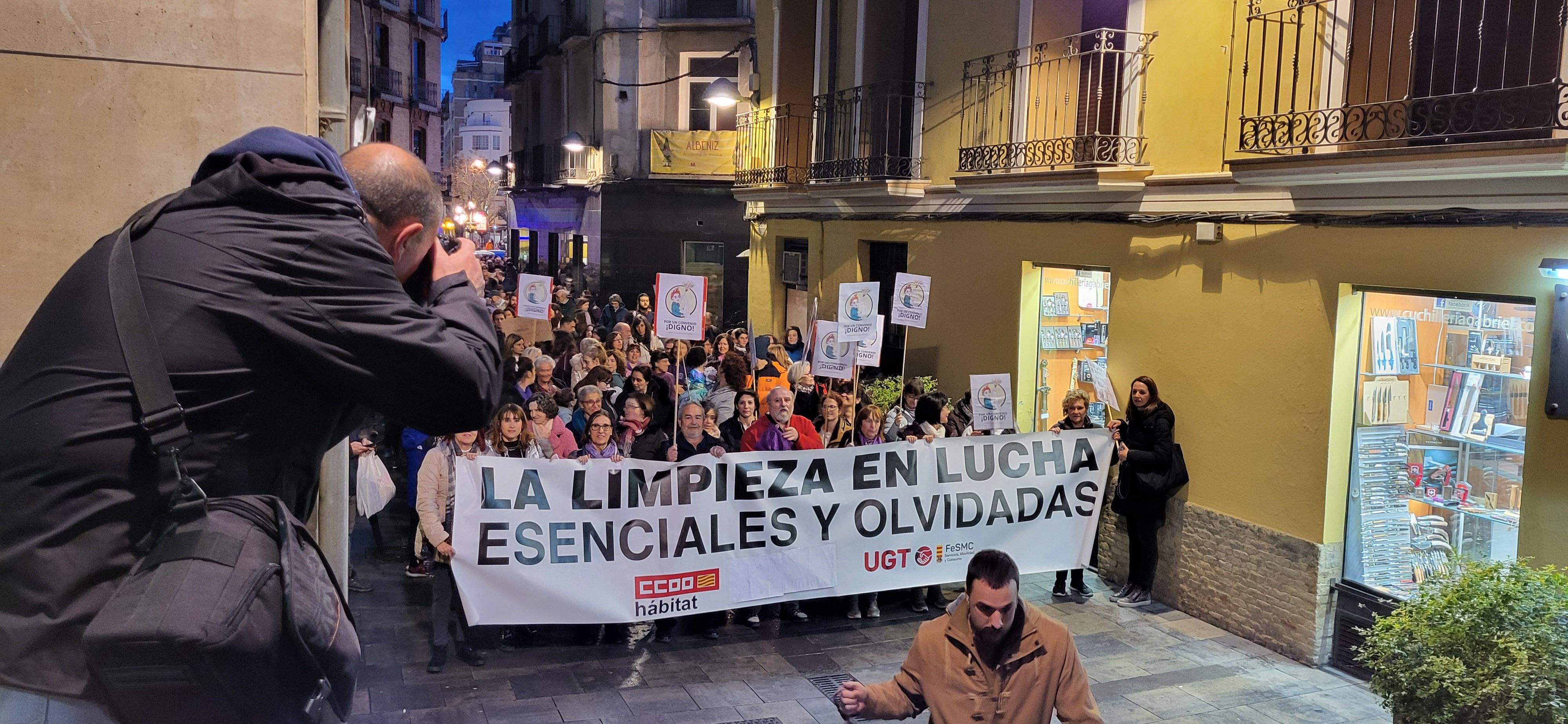 Manifestación por el 8M en Huesca. Foto: Mercedes Manterola