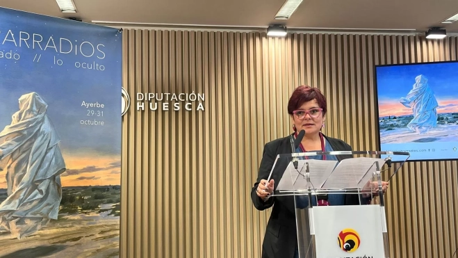 Sofía Avellanas, alcaldesa de Almudévar. Foto Mercedes Manterola