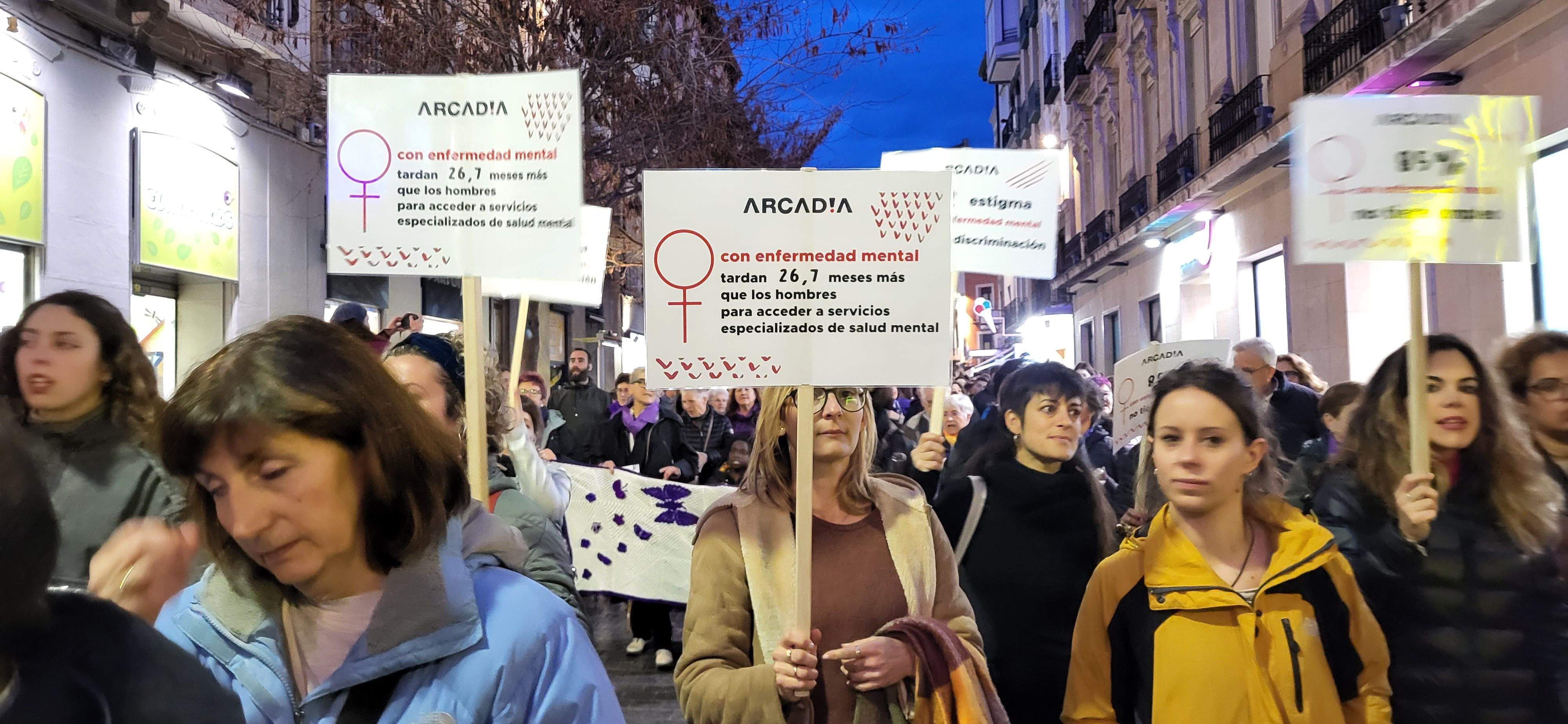 Manifestación por el 8M en Huesca. Foto: Mercedes Manterola