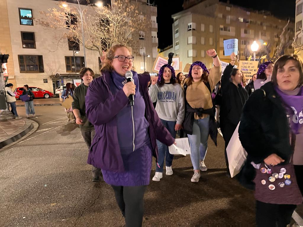 Manifestación por el 8M en Huesca. Foto: Mercedes Manterola