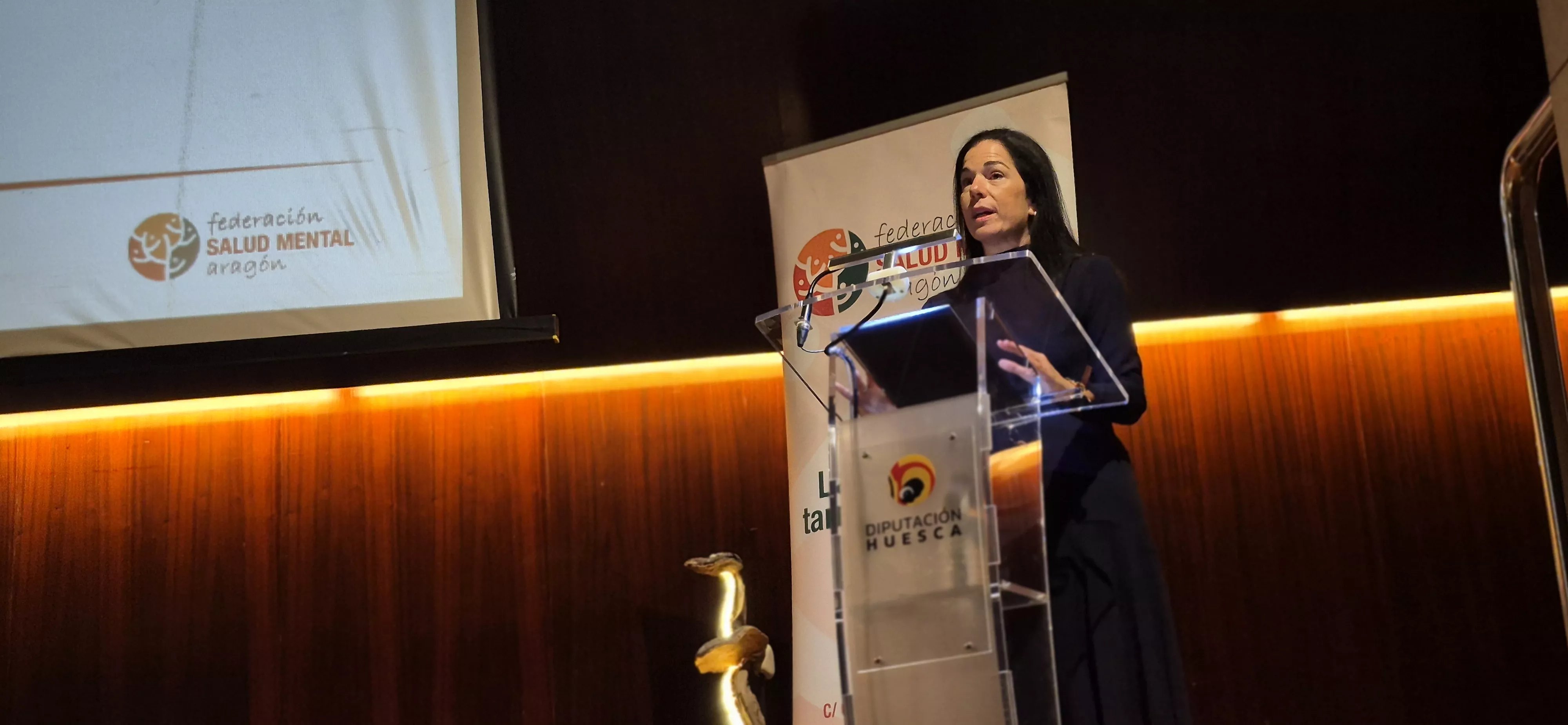 Lola Ibort. Jornada de la Federación Salud Mental Aragón y Asapme Huesca. Foto Myriam Martínez
