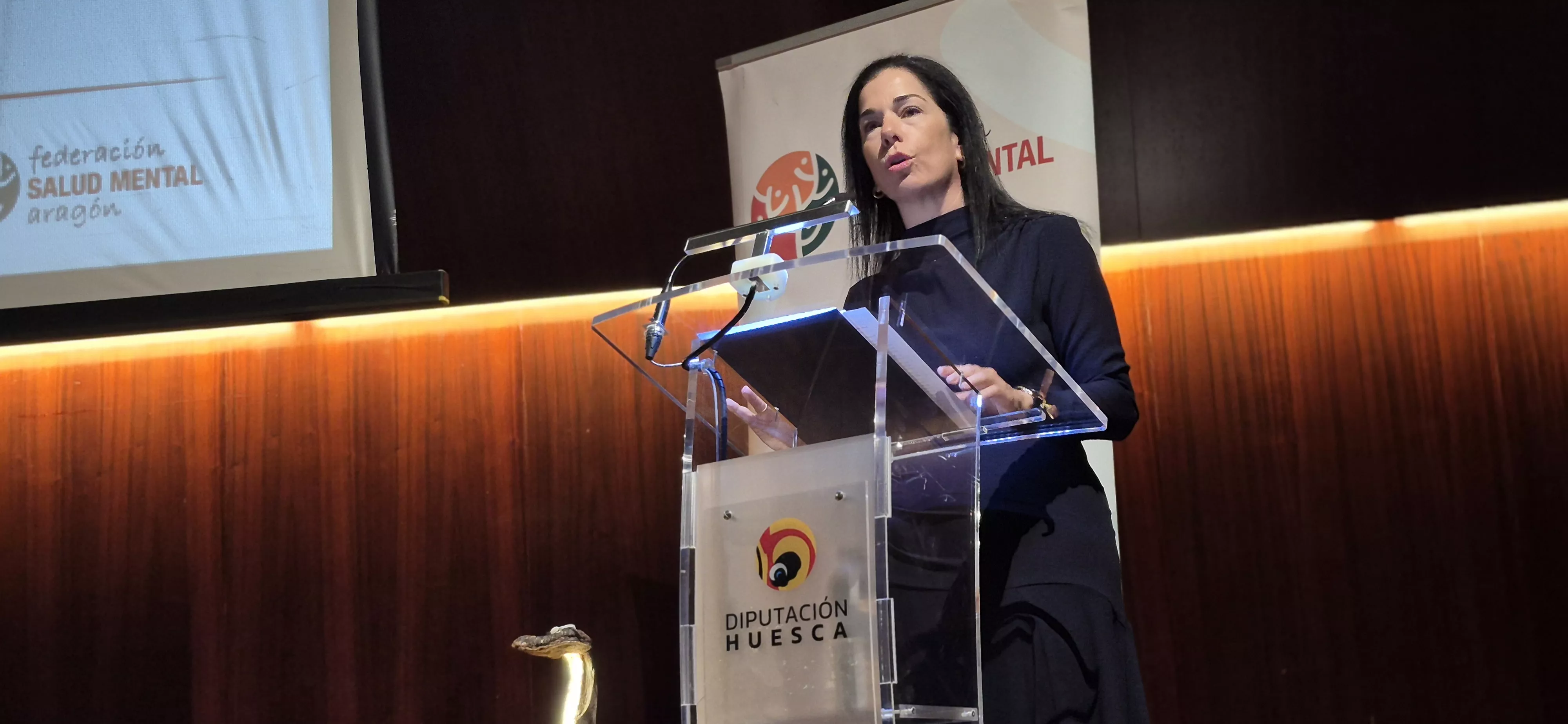 Lola Ibort. Jornada de la Federación Salud Mental Aragón y Asapme Huesca. Foto Myriam Martínez
