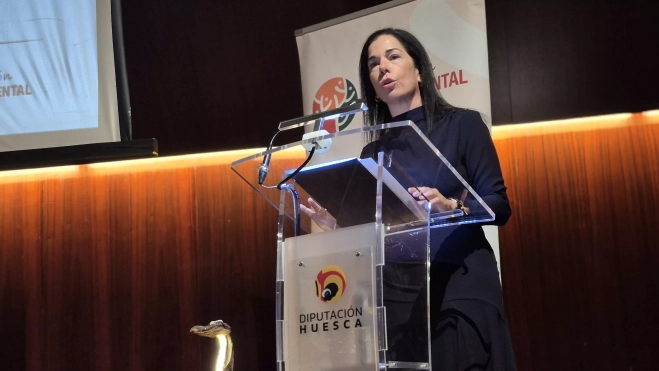 Lola Ibort. Jornada de la Federación Salud Mental Aragón y Asapme Huesca. Foto Myriam Martínez