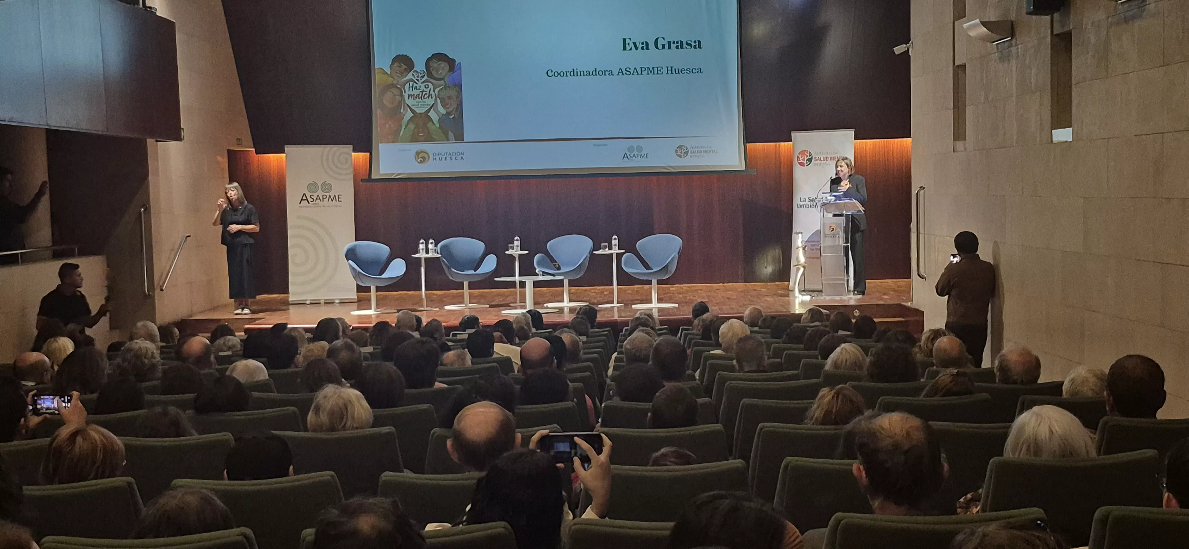 Jornada de la Federación Salud Mental Aragón y Asapme Huesca. Foto Myriam Martínez