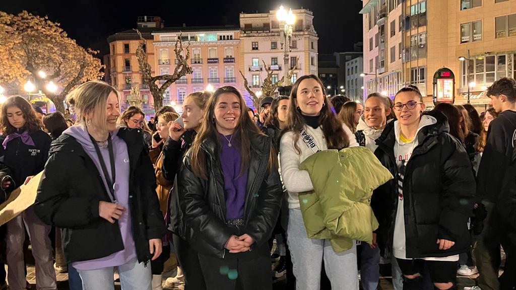 Manifestación por el 8M en Huesca. Foto: Mercedes Manterola