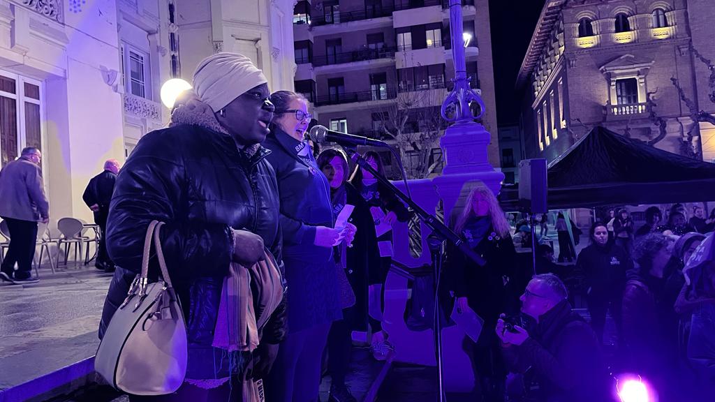 Manifestación por el 8M en Huesca. Foto: Mercedes Manterola