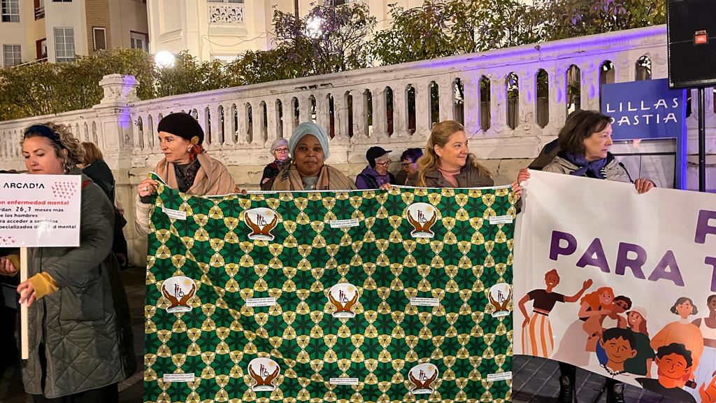 Manifestación por el 8M en Huesca. Foto: Mercedes Manterola