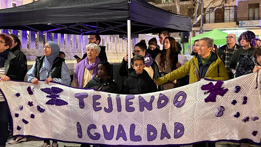 Manifestación por el 8M en Huesca. Foto: Mercedes Manterola