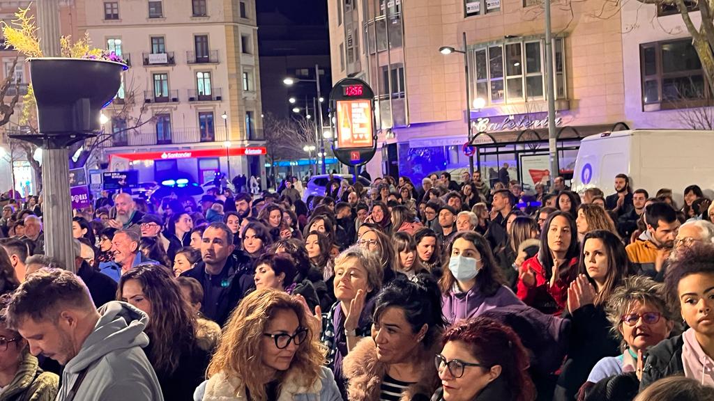Manifestación por el 8M en Huesca. Foto: Mercedes Manterola