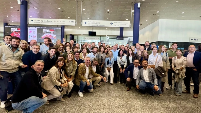 Representación aragonesa en Ifema en el acto de Feijóo