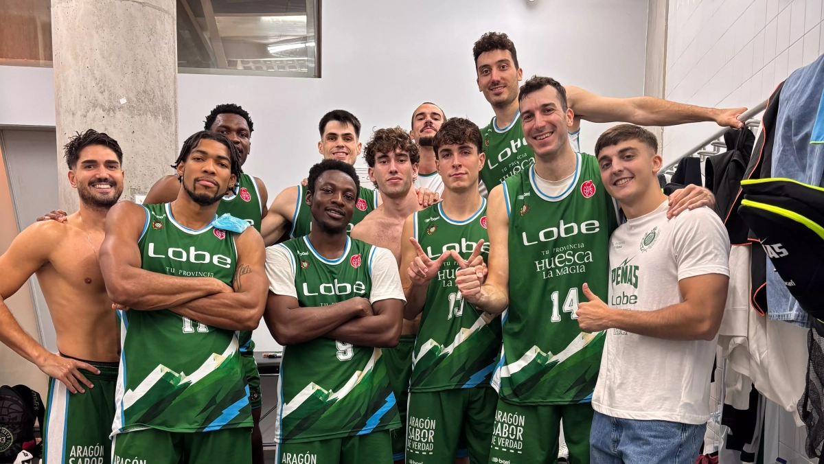 Photo: El Diario de Huesca Lobe Huesca defeats Clavijo 90-87 for its first Segunda FEB victory