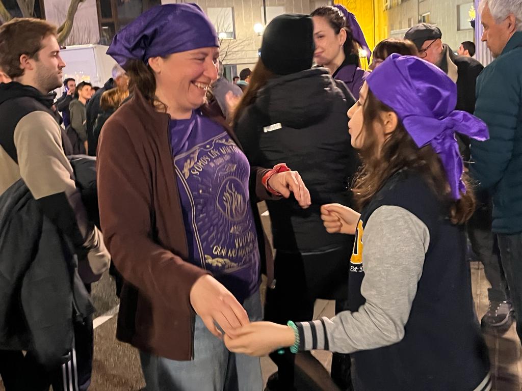 Manifestación por el 8M en Huesca. Foto: Mercedes Manterola