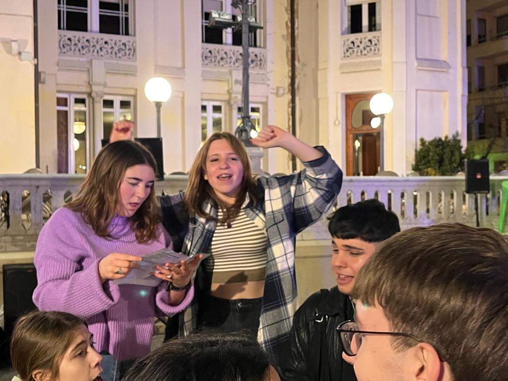 Manifestación por el 8M en Huesca. Foto: Mercedes Manterola