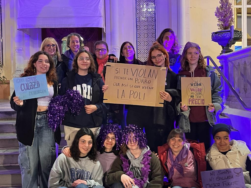 Manifestación por el 8M en Huesca. Foto: Mercedes Manterola