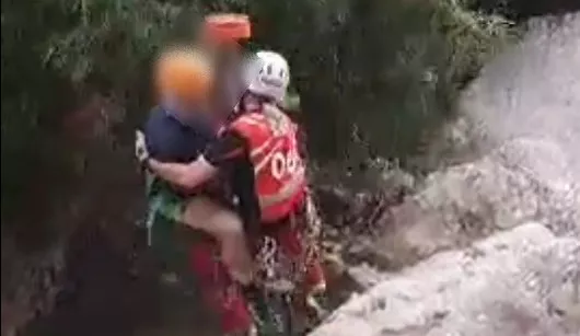 Rescate en el río Formiga. Una senderista de 78 años sufre múltiples contusiones en Canfranc