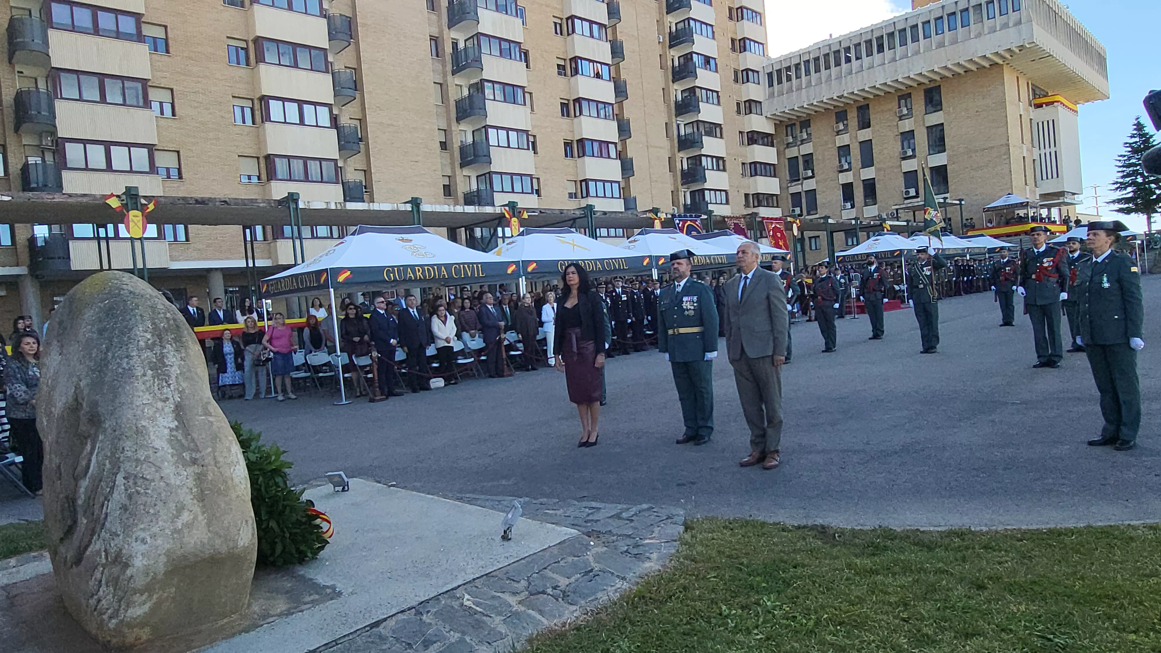 Celebración de la Guardia Civil de su festividad de la Virgen del Pilar en Huesca. Foto Mercedes Manterola